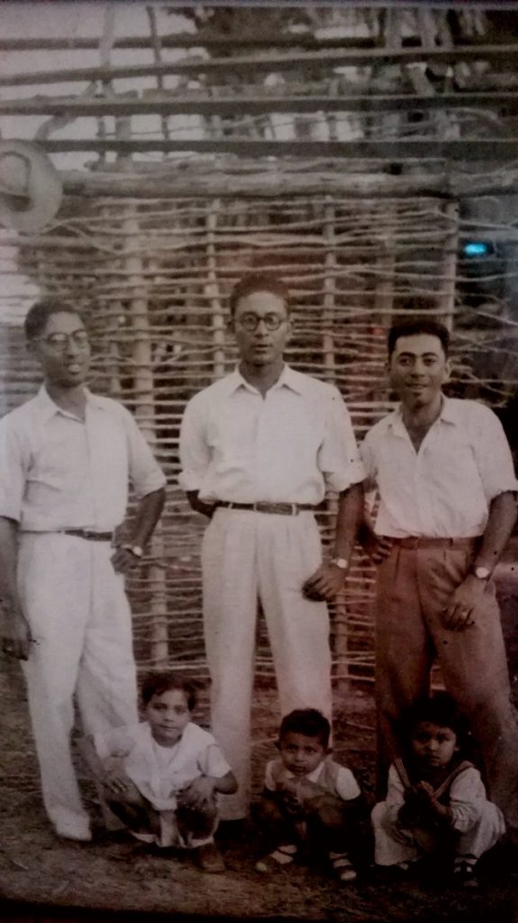 My grandfather on the left, in his youth in Madagascar - expat life