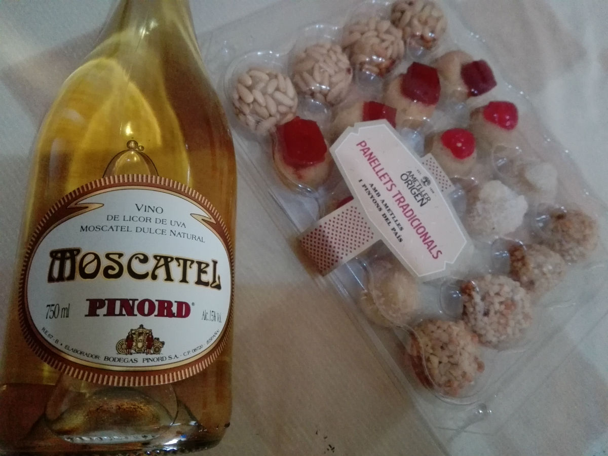 Panellets and Moscatel Castanyada Halloween Barcelona