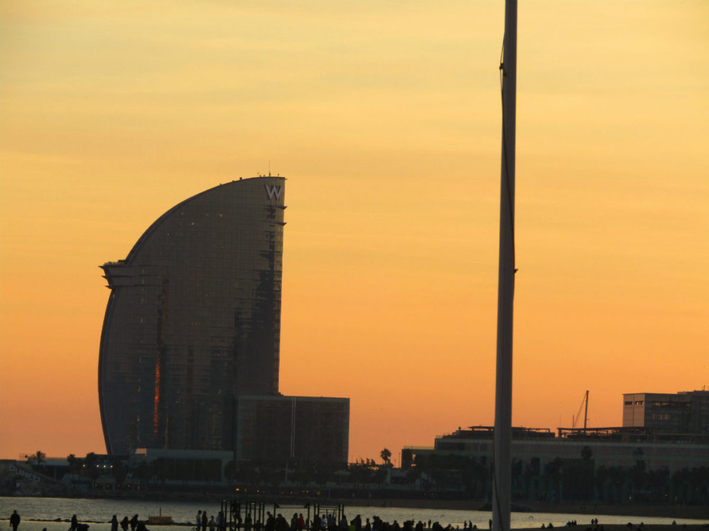 View of Barcelona Beach side