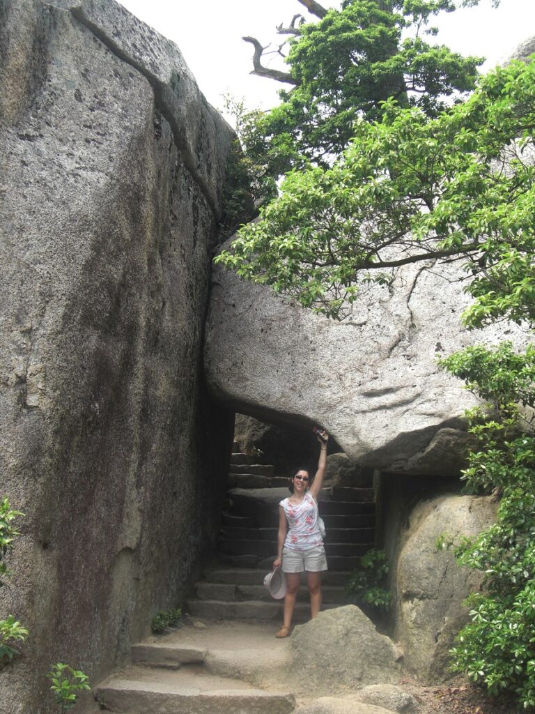 On the way to the top of Mount Misen in Miyajima Japan
